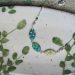 Bracelet fin en argent 925 et trois perles vertes, collection Arolle